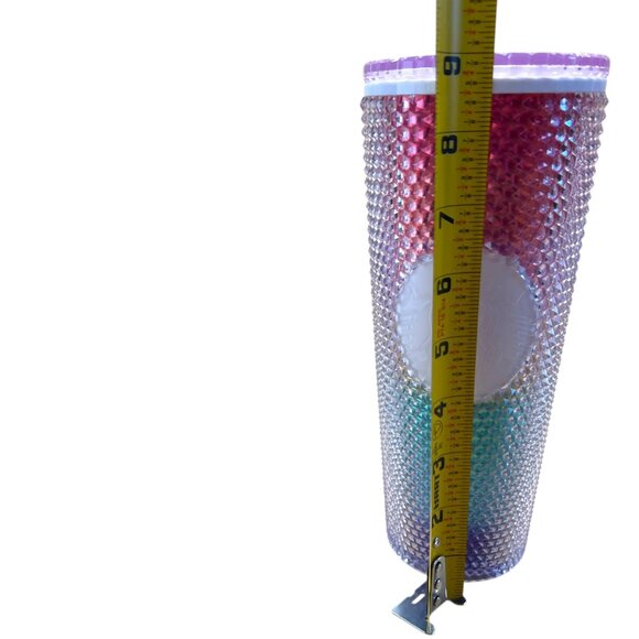 Starbucks Rainbow Pride 2020 Studded Cold Cup Tumbler 24 Oz Limited Edition - Picture 8 of 9